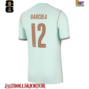 Frankrike Bradley Barcola #12 Bortatröja VM 2026 Kortärmad